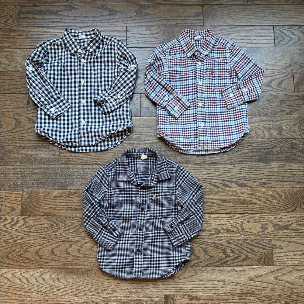 Baby GAP Long Sleeve Button Up Lot of 3 | Size 2T